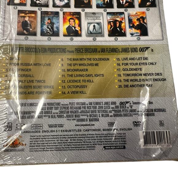 007 James Bond - SPECIAL EDITION - DVD - 20 DISC SET - BOXED SET -  New MGM - Picture 6 of 6
